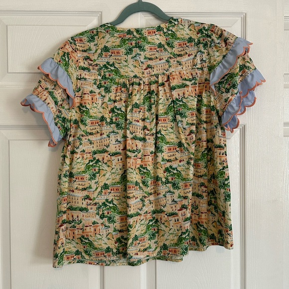 Entro Ruffle Sleeve Blouse - size Large - Picture 5 of 5